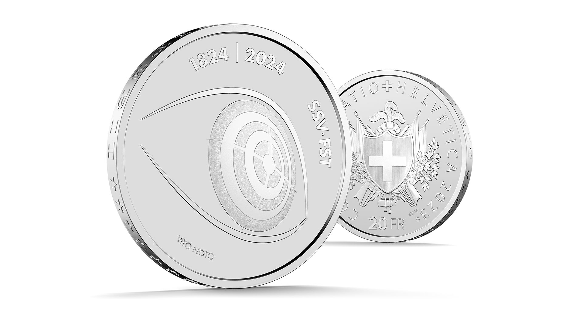 スイス射撃スポーツ連盟 20フラン純銀貨