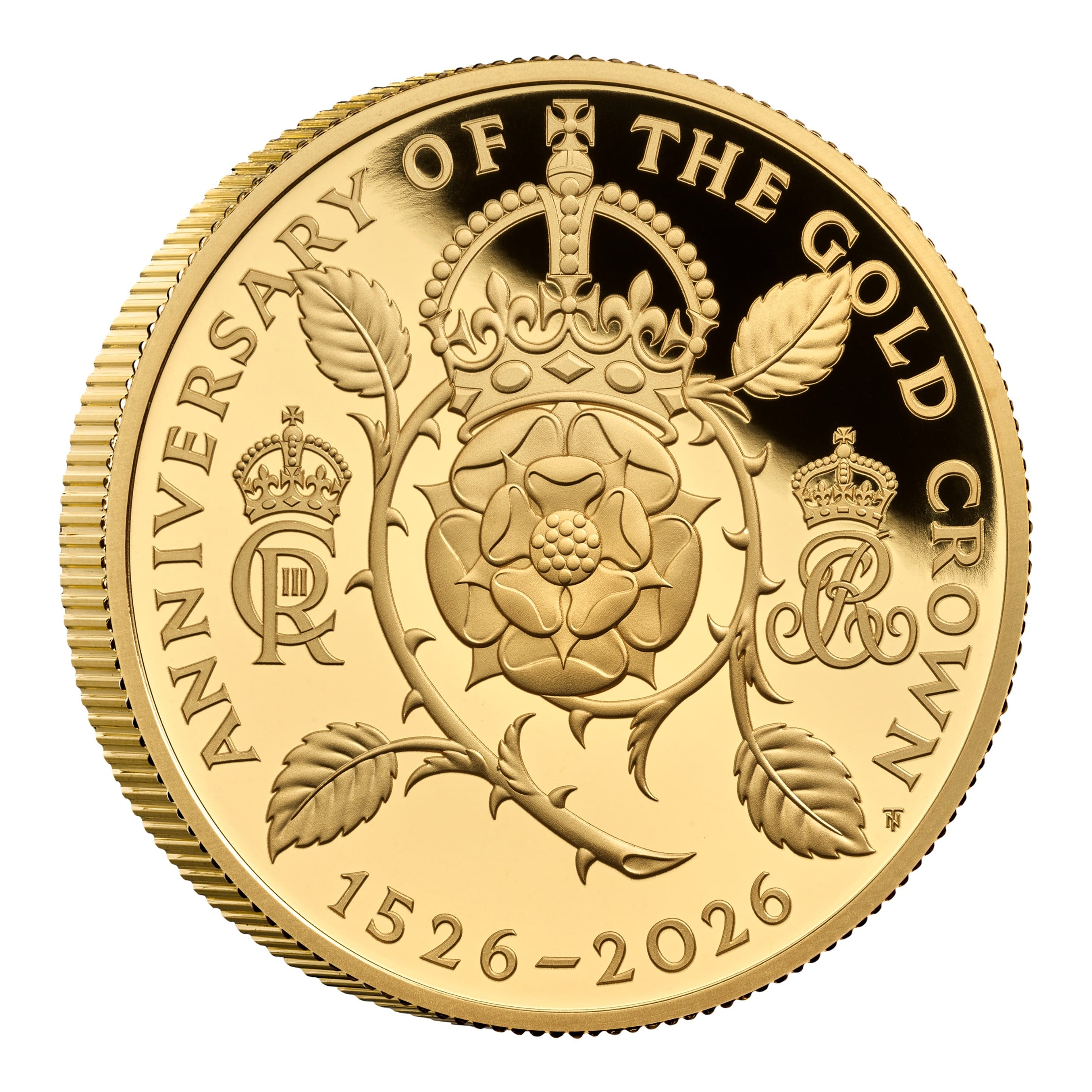 イギリス 2026年 チャールズ3世 クラウン発行500周年記念 5ポンド プルーフ金貨